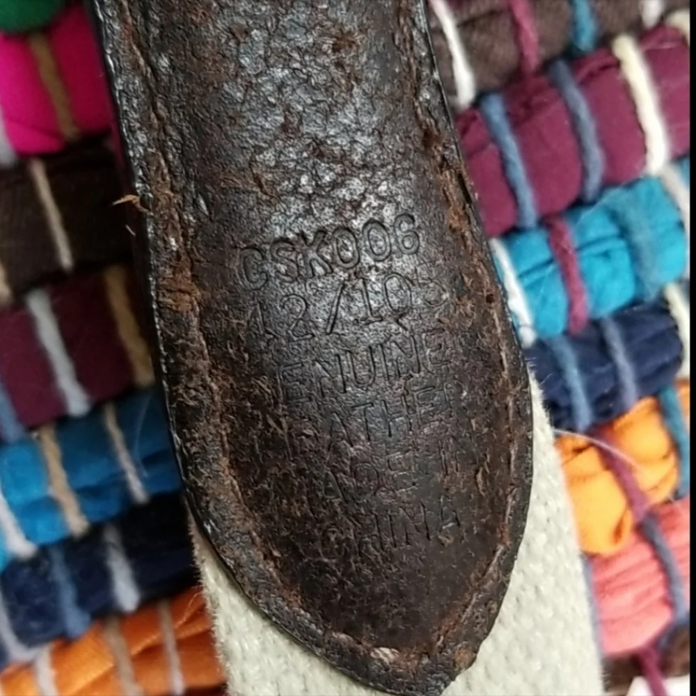VTG Columbia Mens Fishing Hunting Leather Belt
